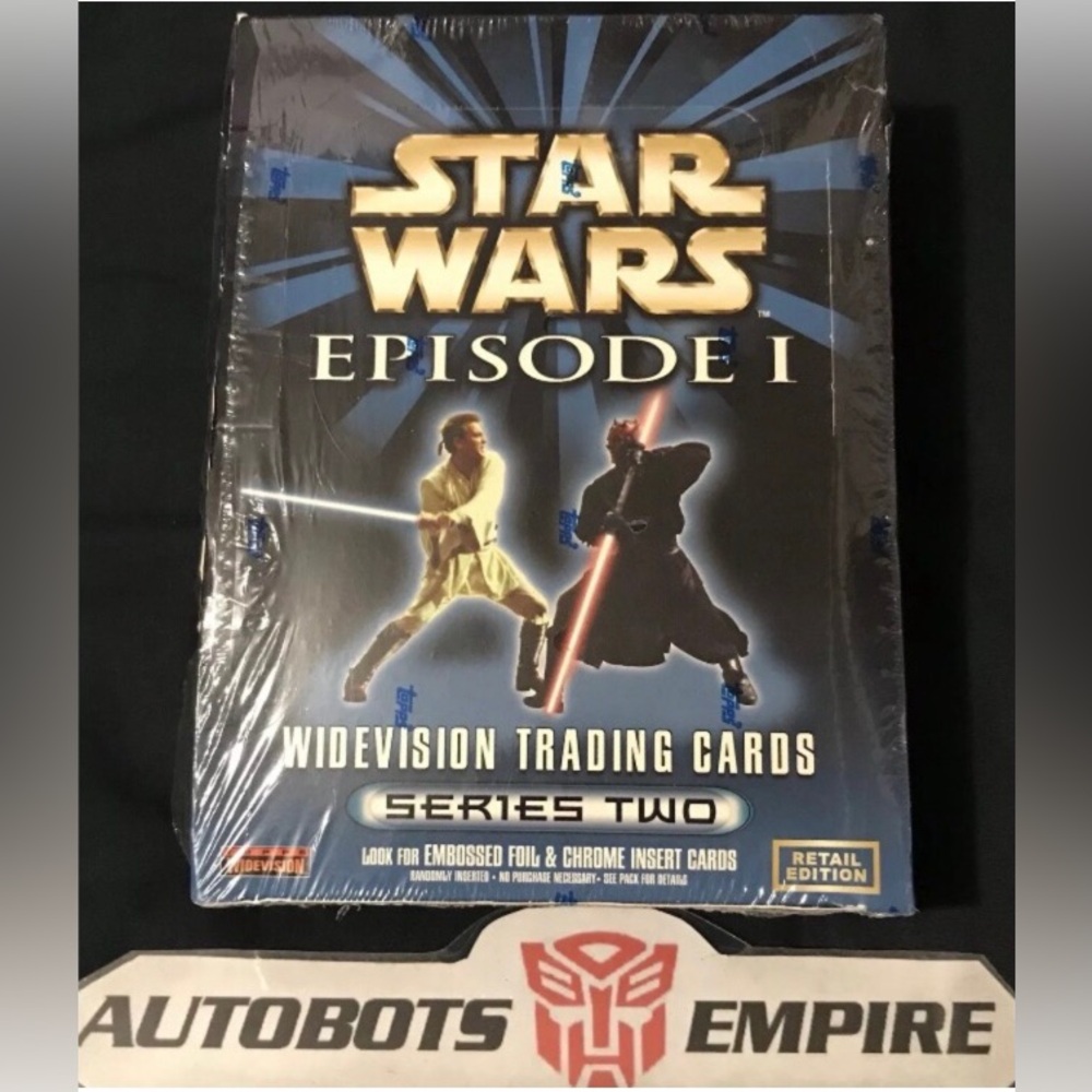 Vintage TOPPS Star Wars Episode I 1 Movie Wide Vision Series 2 Cards Box Kenner